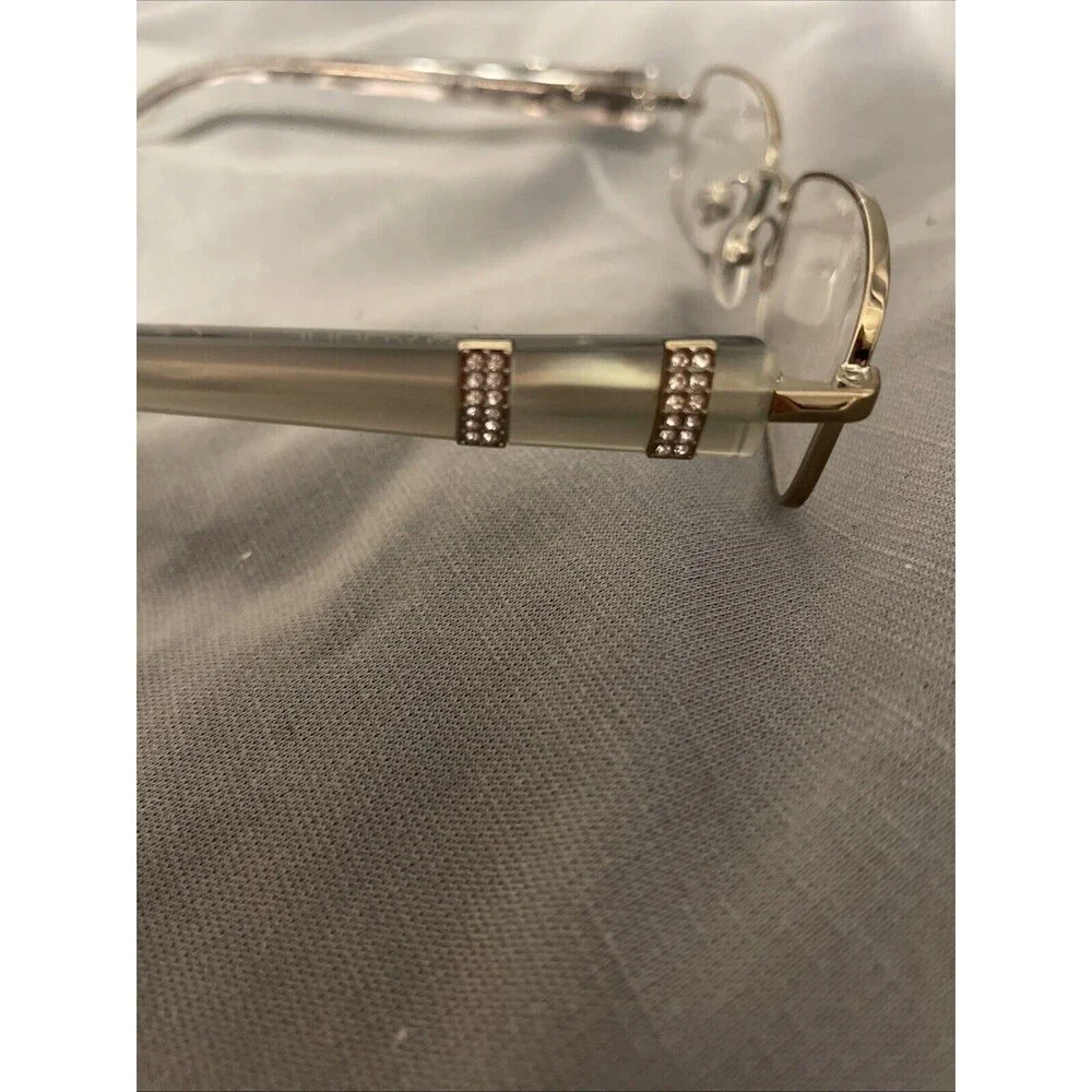 Vogue Eyeglasses VO 3713 Pearl Silver With Bling Frames  Flex Hinges NEW